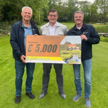 Cheque met mooi rond bedrag van Tespelduyn