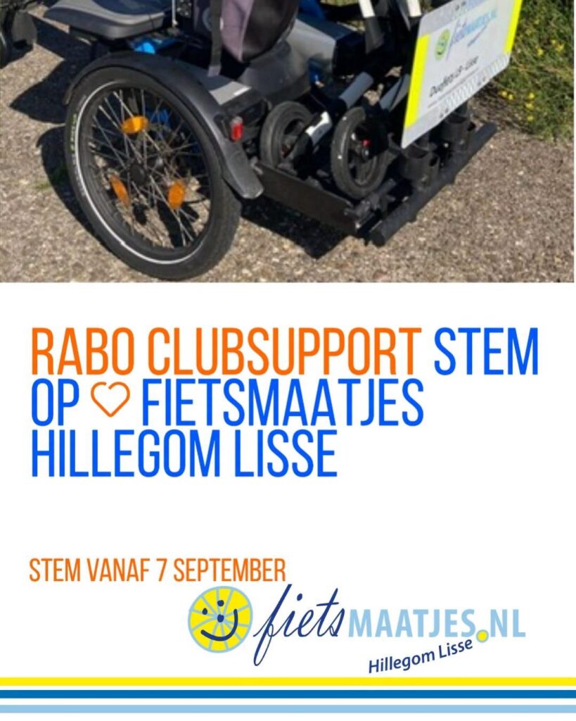 Rabo ClubSupport stem op FMHL voor rollatorbak